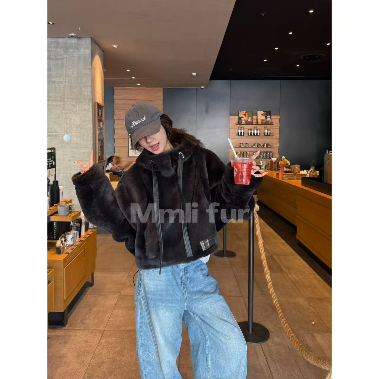 【MM毛】MMLi CLOTHES｜ 设计师款水貂皮毛一体外套 mm25055