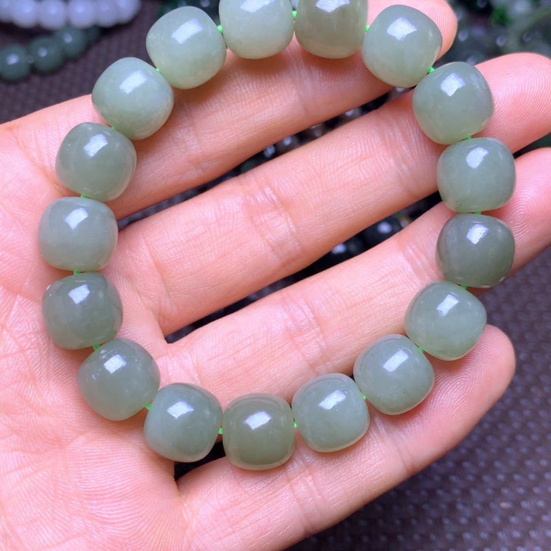 和田玉未镶嵌手串12