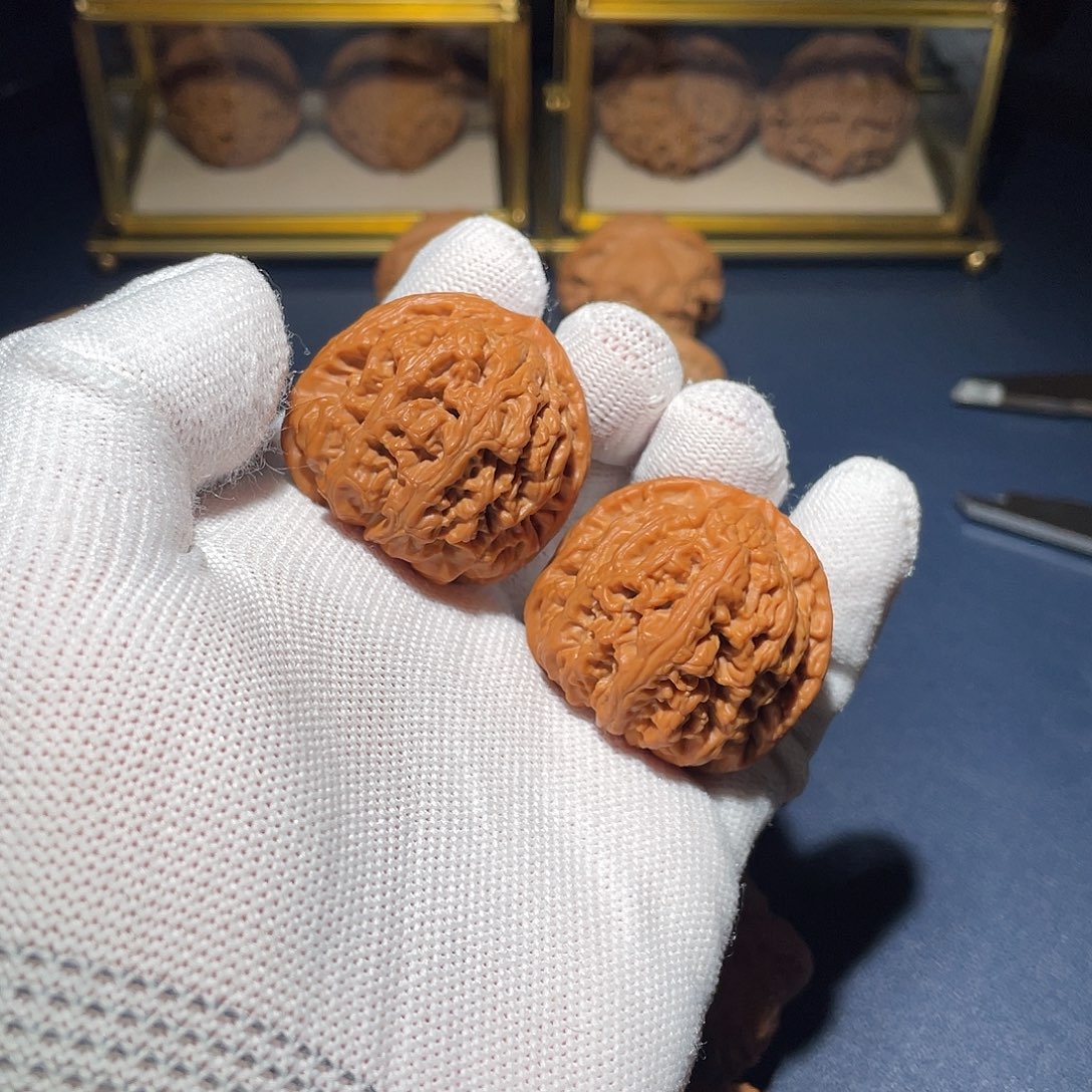 沃***去文玩核桃把件37平谷粗筋