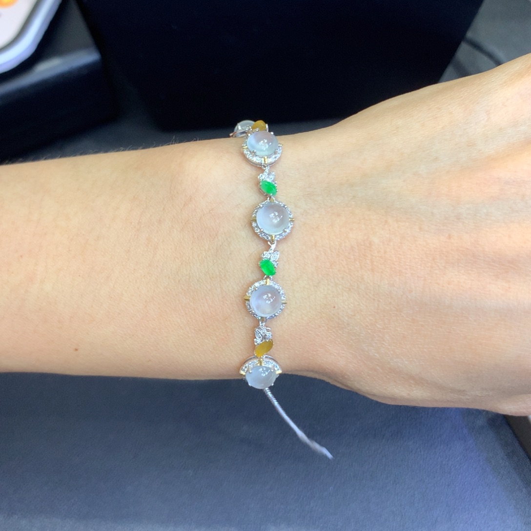 【闪购商品】翡翠18K金镶嵌颈饰翡翠