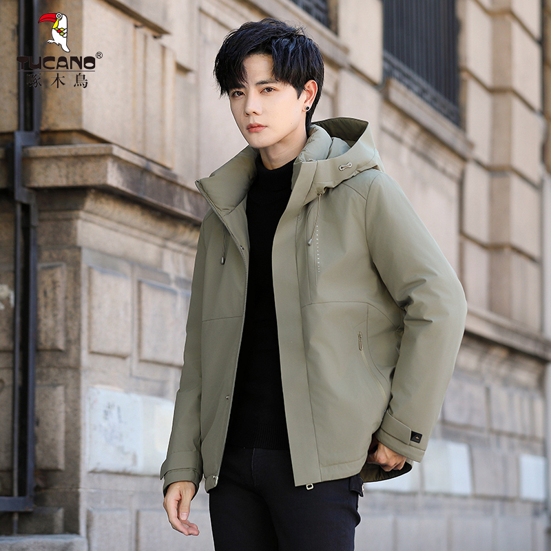 TUCANO/啄木鳥2025冬季新款85白鸭绒连帽羽绒服加厚保暖鸭绒外套