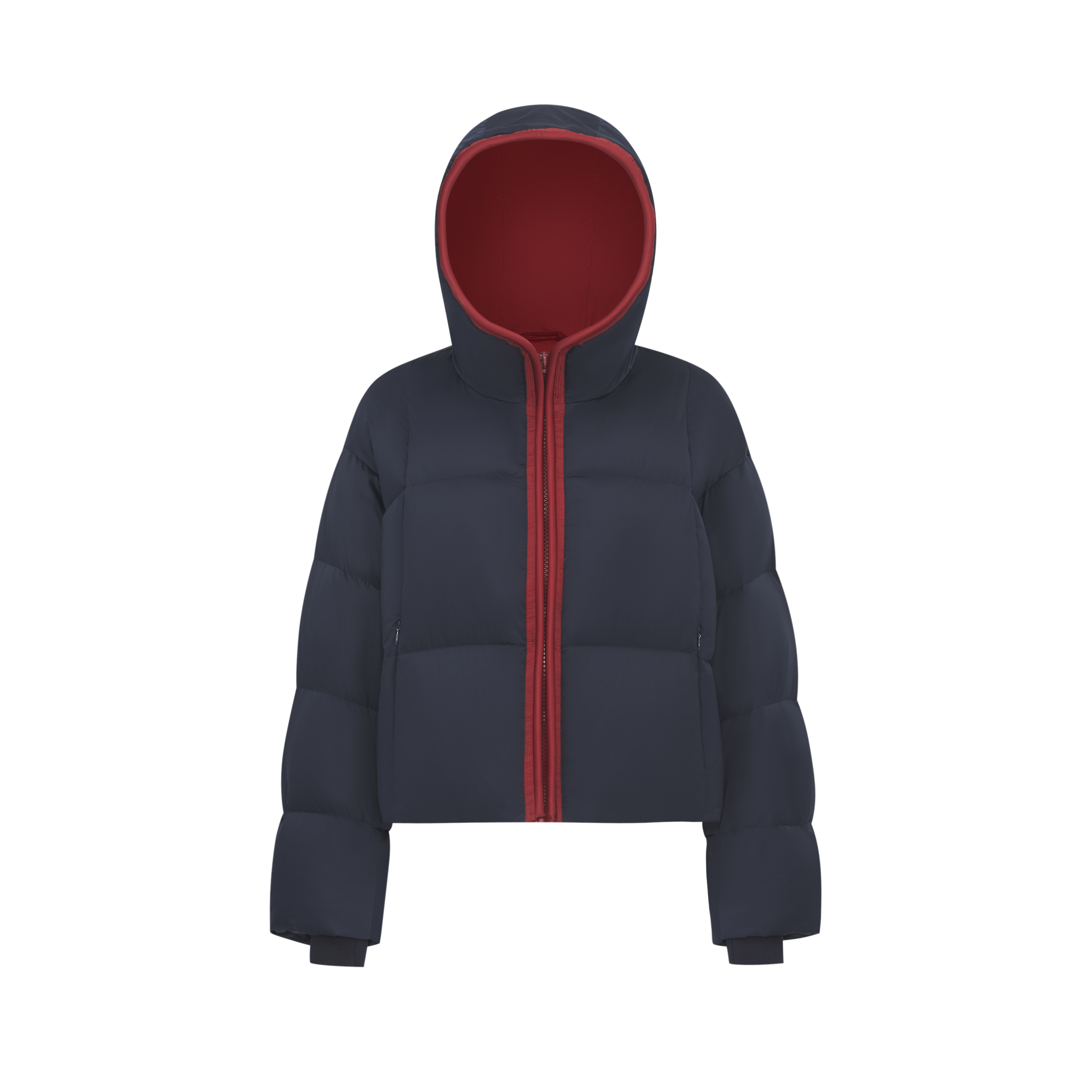 【芊荨专属】2025冬季新款95鹅绒服女款肯豆撞色面包服连帽T-161E