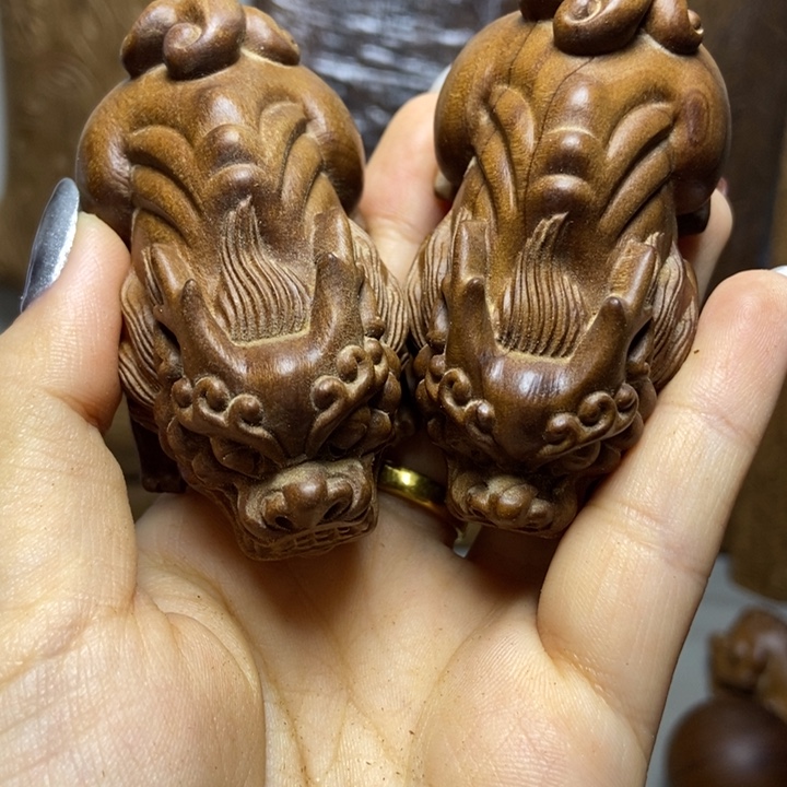 美***界木老山檀木料木料正区一对