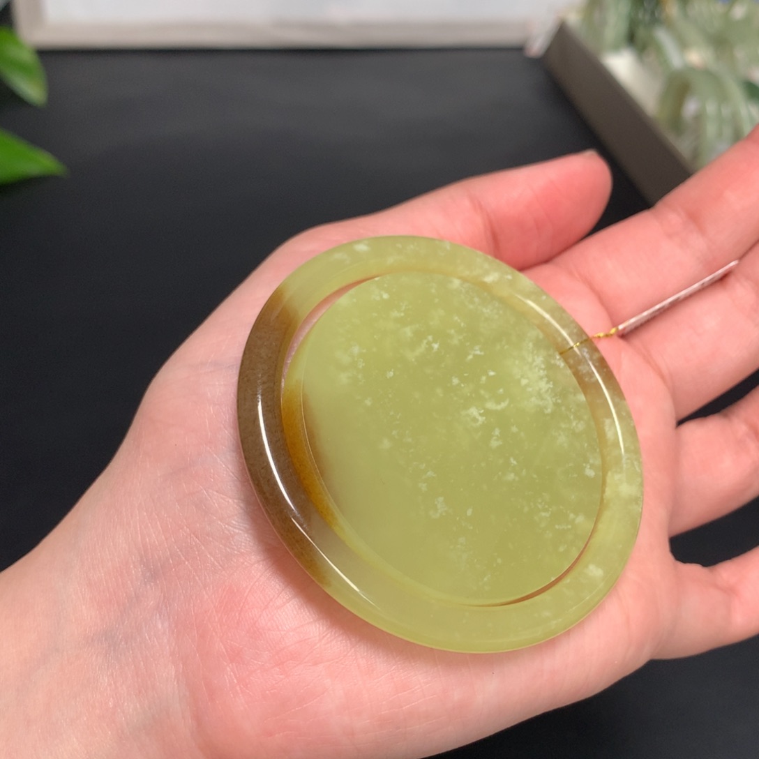 和田玉手镯未镶嵌55