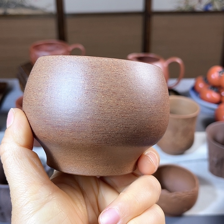 紫砂茶杯全手工主人杯容量220