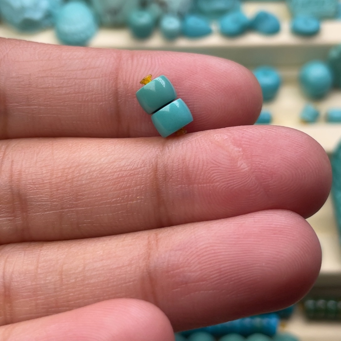 绿松石直切未镶嵌暮**城