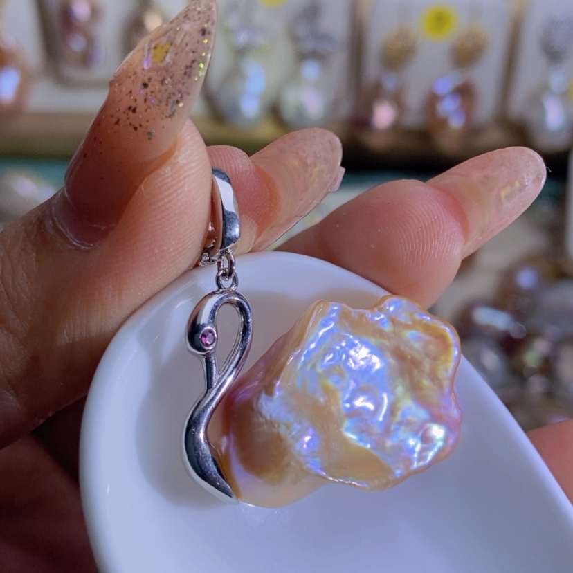 【闪购商品】淡水珍珠天然淡水珍珠（微瑕）合金