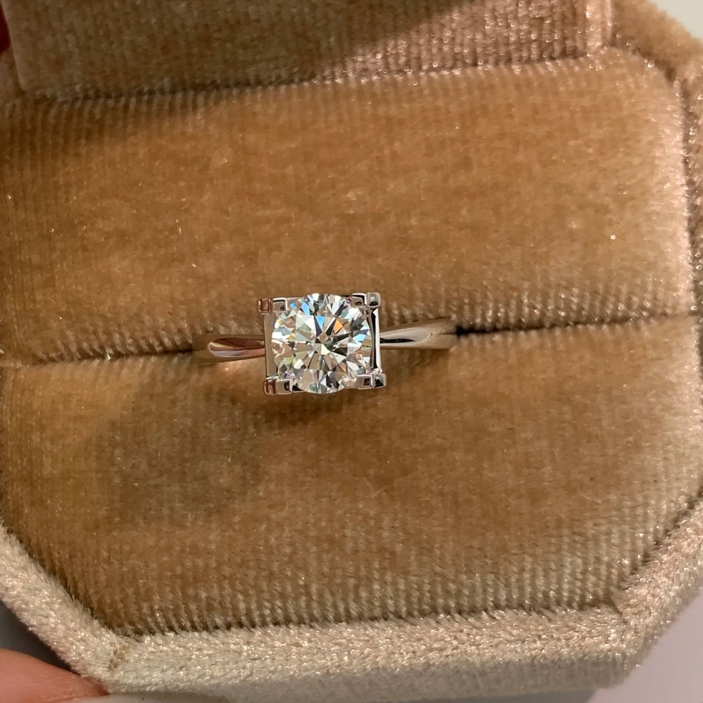 实验室培育钻石925银镶实验室室培育钻戒0.7ct多样式发货1件