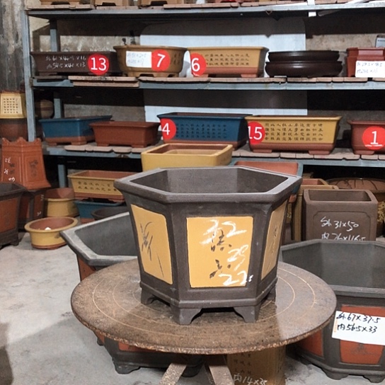 紫砂紫砂花盆包邮