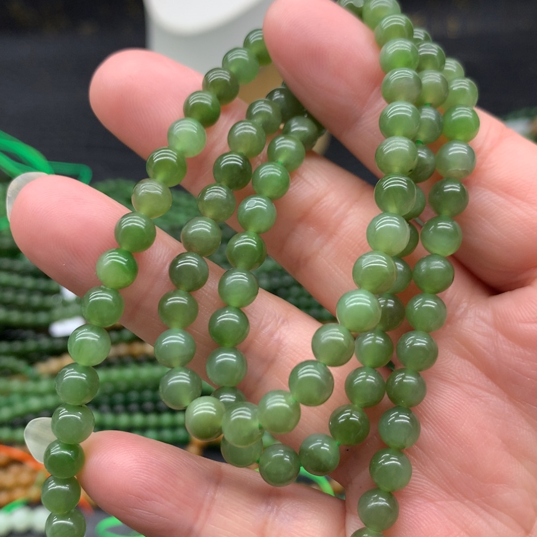 和田玉未镶嵌手链6