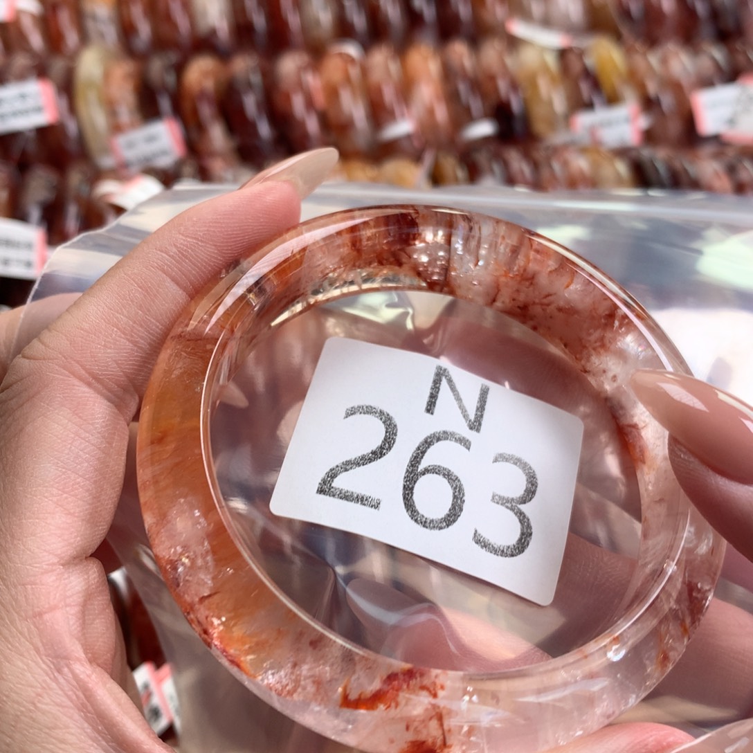 水晶珠宝半成品未镶嵌水晶手镯263-60