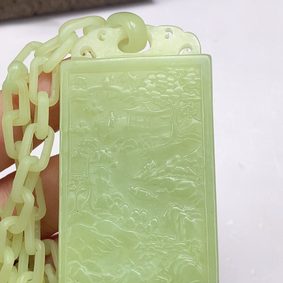 和田玉未镶嵌颈饰