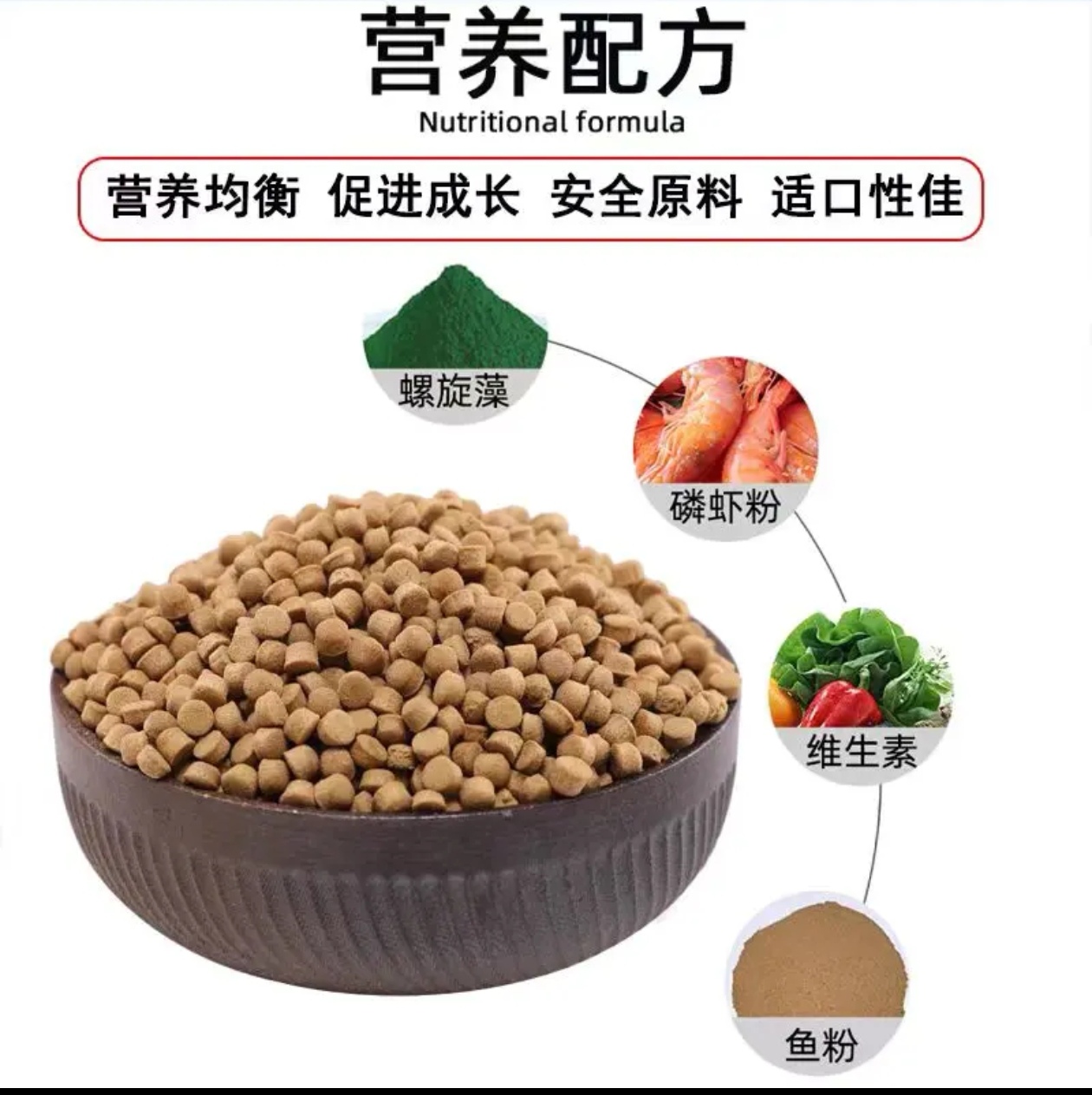 蝴蝶鲤专用高蛋白增色增体发鳍发尾上浮鱼粮鱼食