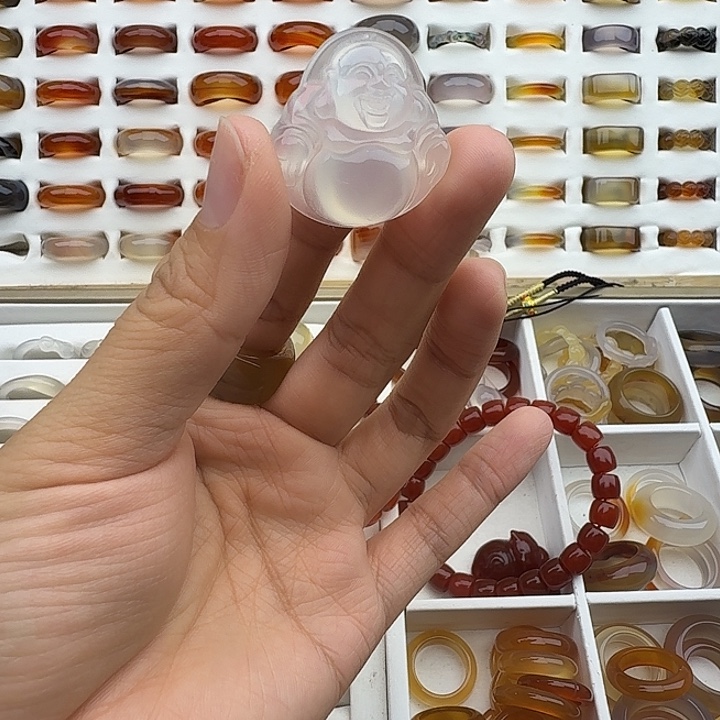 玛瑙/玉髓未镶嵌吊坠(不含链)