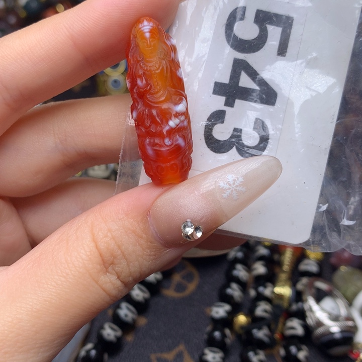 玛瑙/玉髓未镶嵌发一条