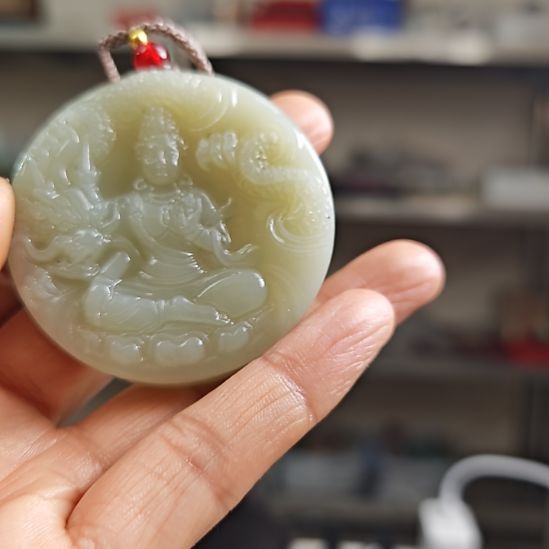 颈饰未镶嵌和田玉瑾**华