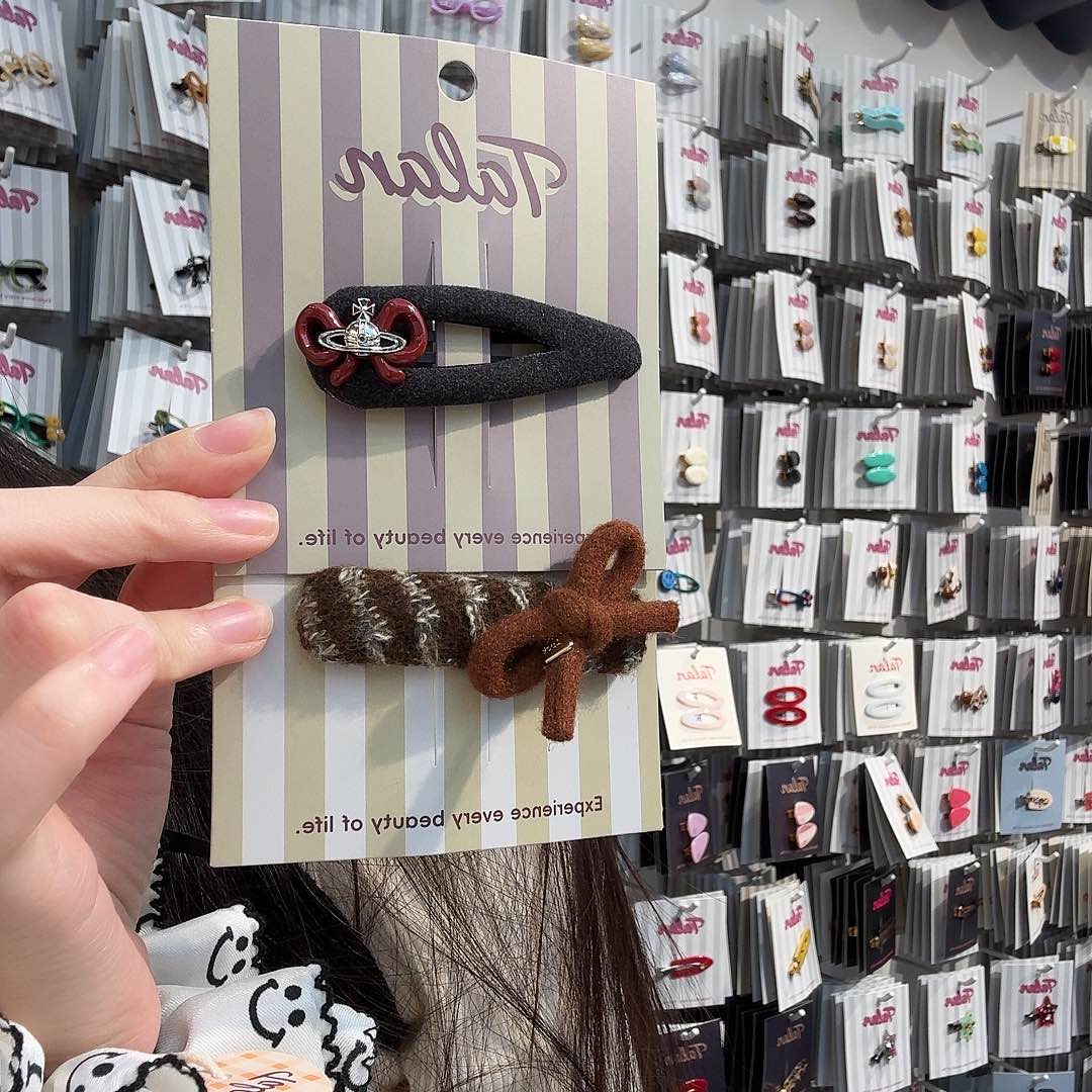 布艺铁合金拜拜夹组合2个