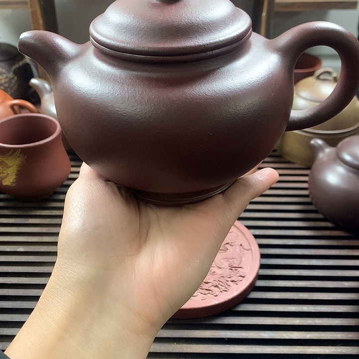 紫砂茶杯底槽清大掇只360cc