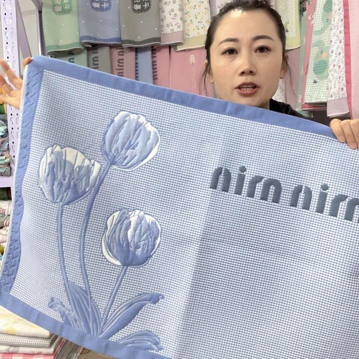 棉特价促销蓝色郁金香