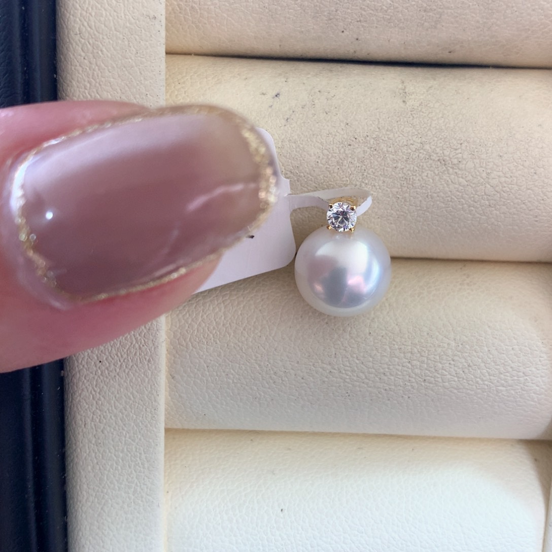 海水珍珠18K金镶嵌颈饰