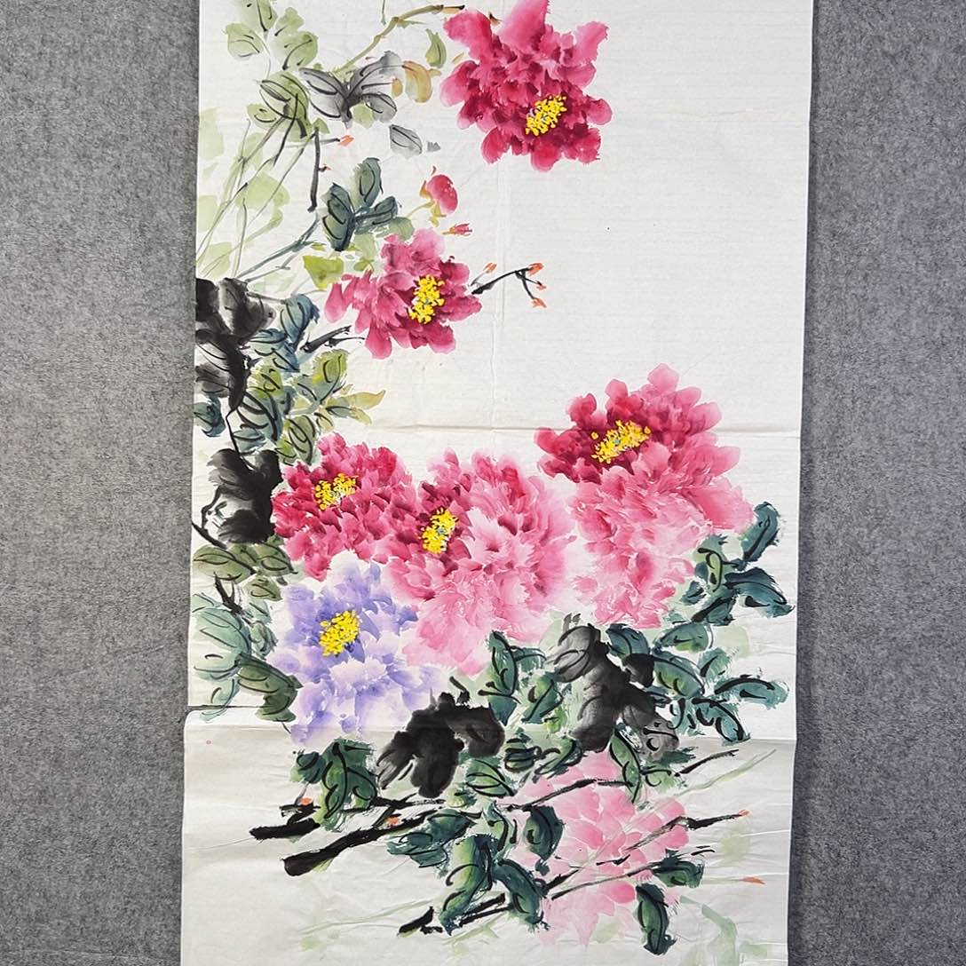 国画313 牡丹花等经济植物和花卉