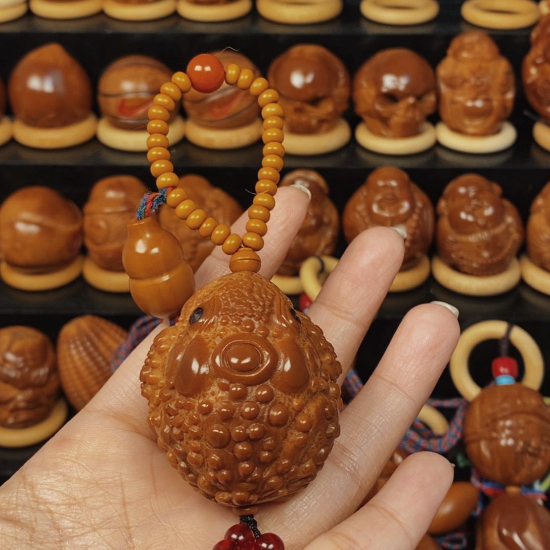 M***張手串/手链橄榄核金蟾➕20链00789