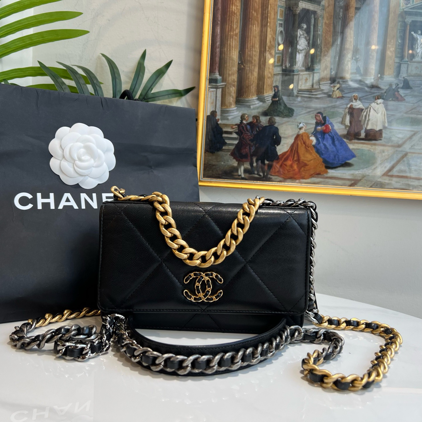 95新 Chanel/香奈儿 多宝二奢/93908/19bag woc 30开