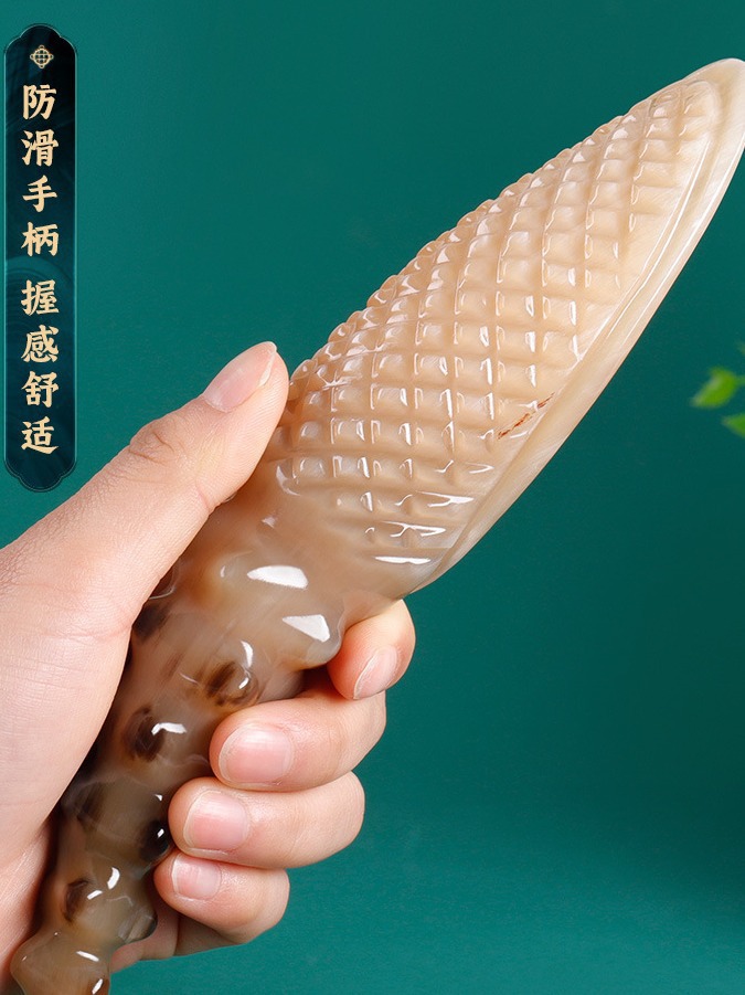 牛角筒刮痧筒高密度砖石刮筒背部胳膊腿肩颈全身通用疏通经络排湿