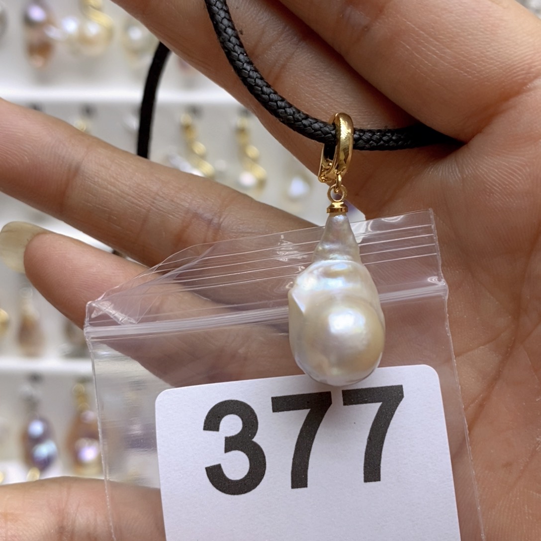 淡水珍珠颈饰银S925镶嵌377
