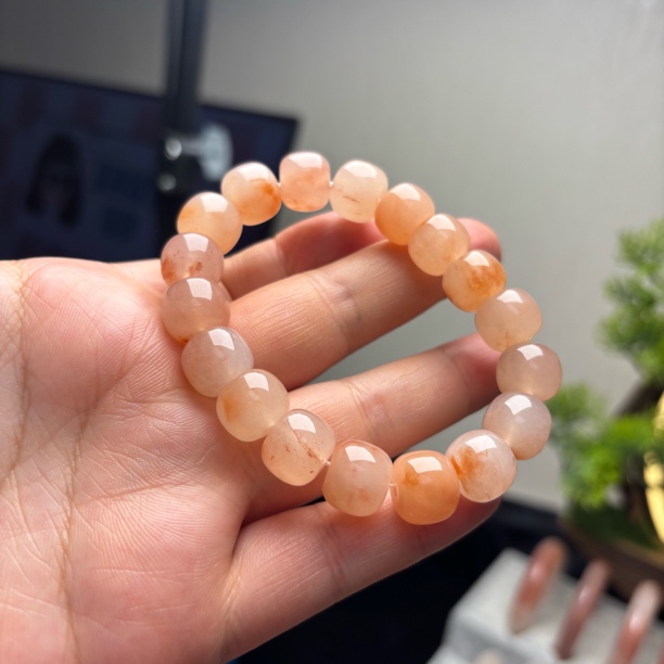 桃花酿手串粉色12mm