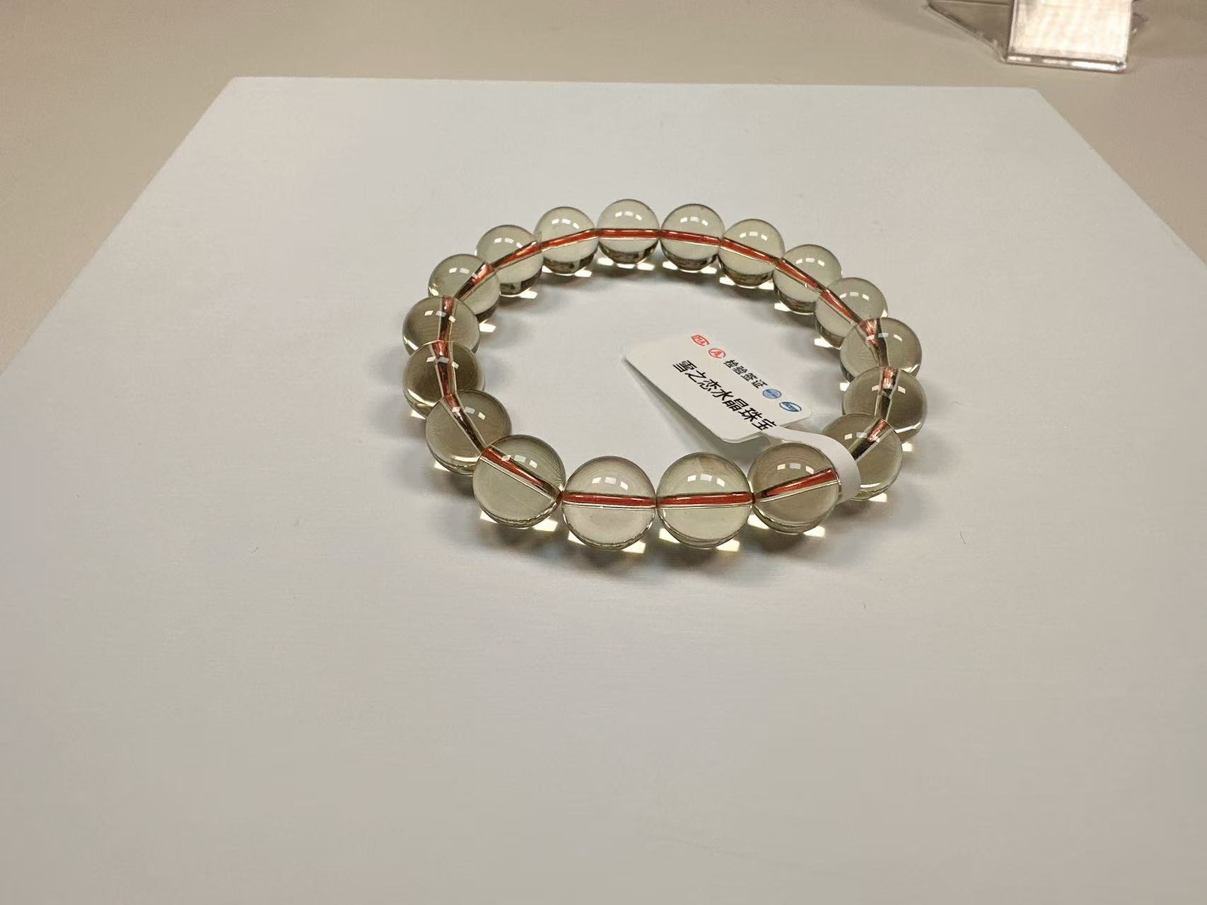 A11  天然黄水晶手链10mm-11mm