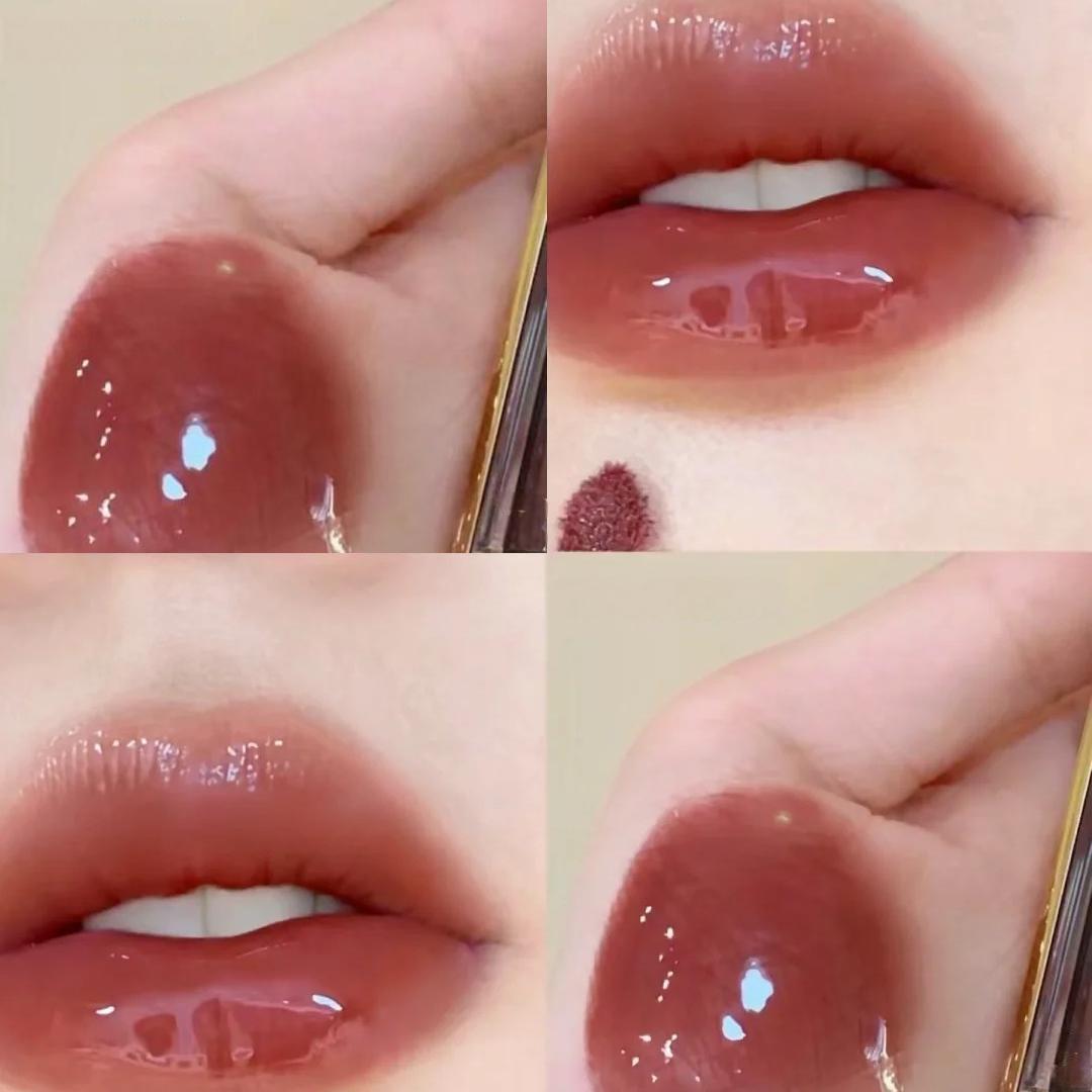 【心动人气色】黑金镜面T蜜桃乌龙色20满满千金感的玻璃唇3ml