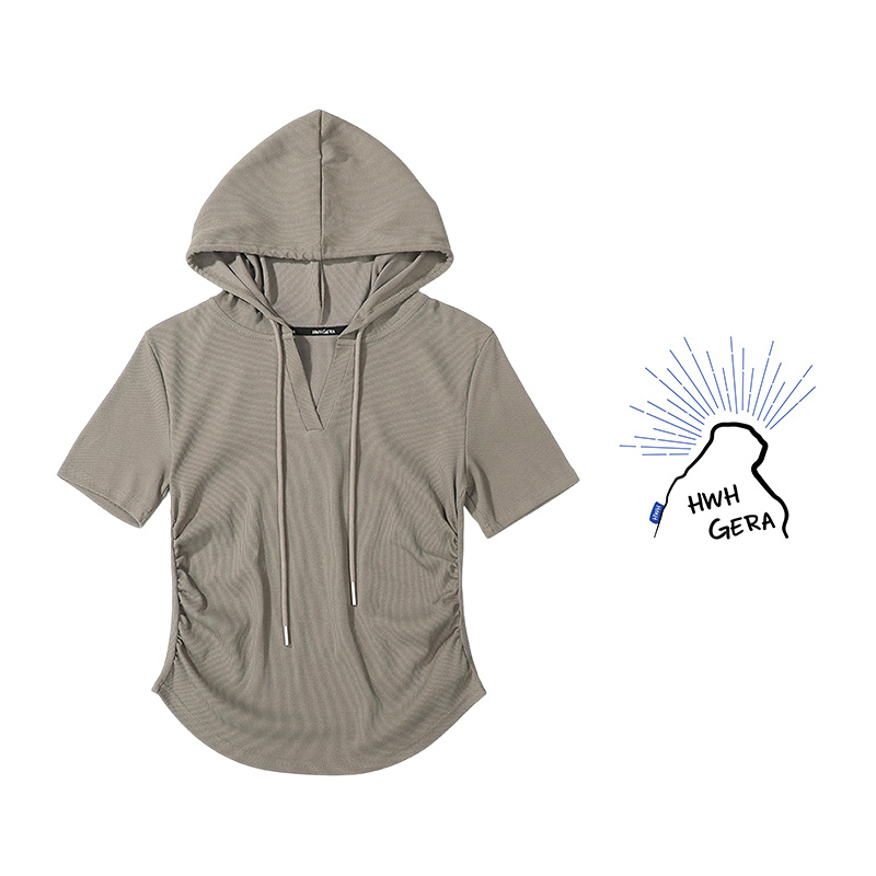 特-AC04-Mountain Outdoor轻量化户外休闲连帽半开领女款卫衣