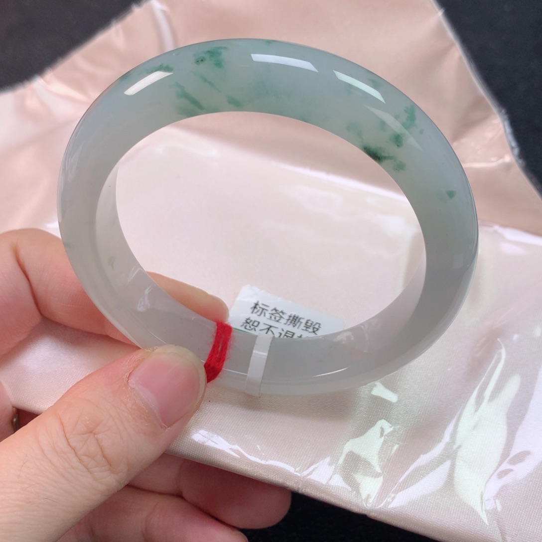 未镶嵌手镯翡翠缅甸天然翡翠手镯57