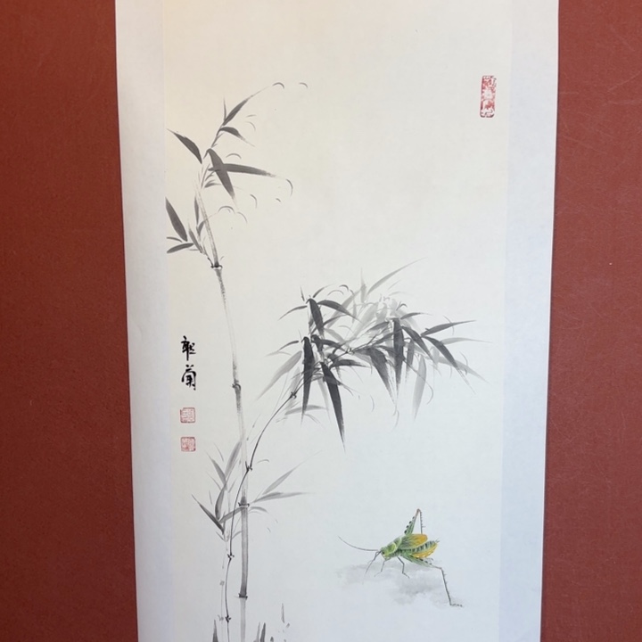 国画听兰老师花鸟