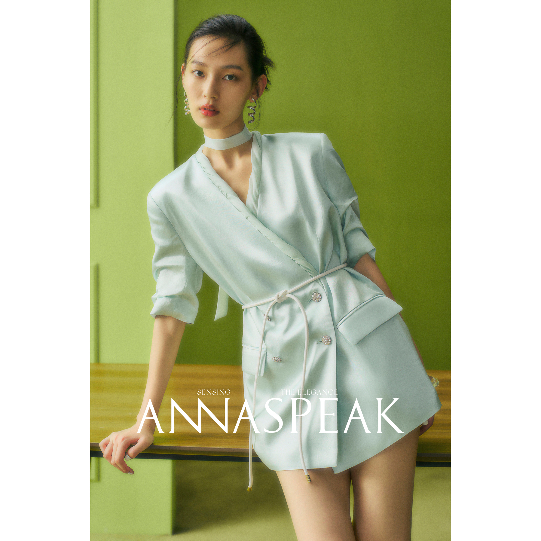 ANNASPEAK CasualElegance高级感气质醋酸薄西装外套通勤女装夏季