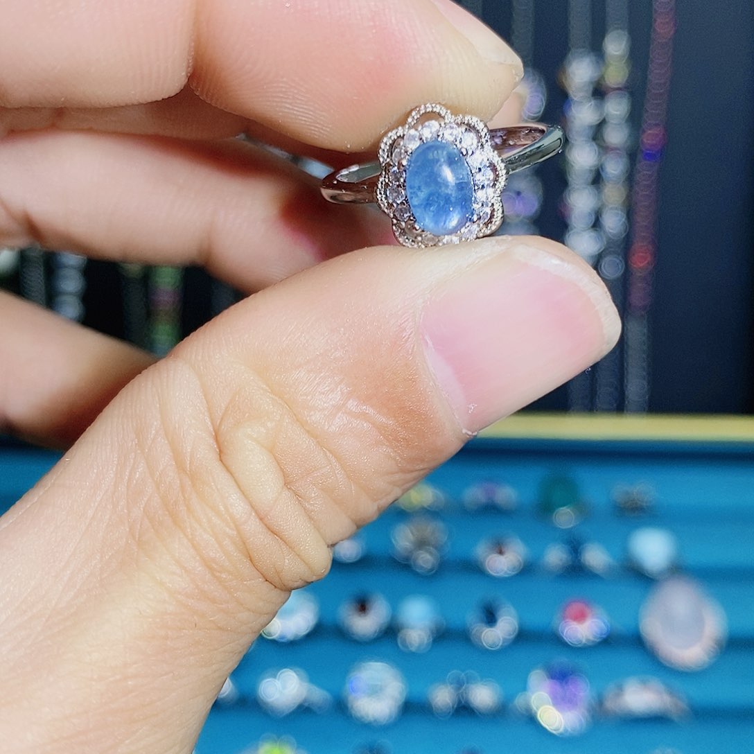 紫晶珠宝半成品银S925镶嵌