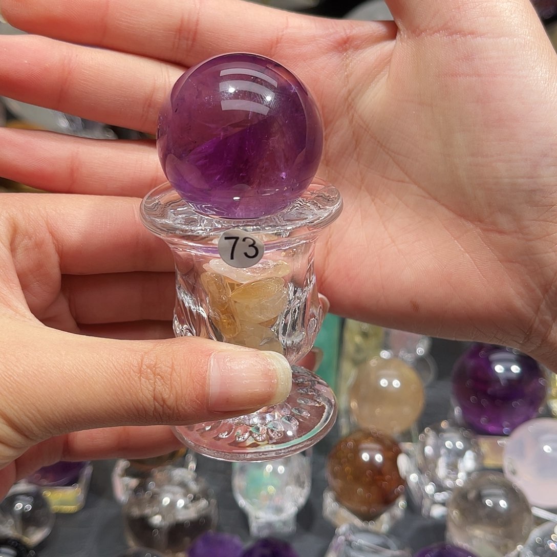 霧***）水晶未镶嵌珠宝半成品微瑕3.81