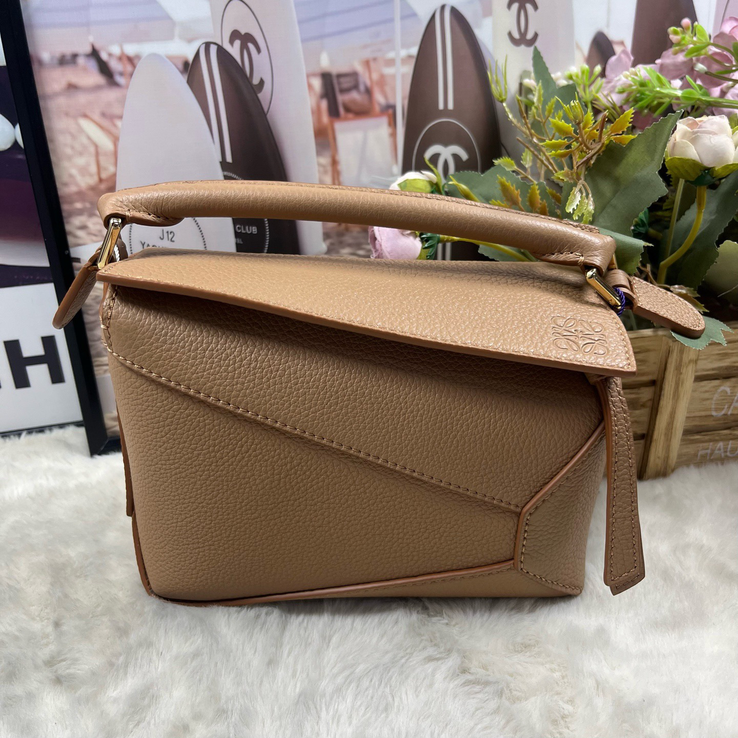 未使用 LOEWE/罗意威 新款太妃糖puzzle单肩mini（未使用）