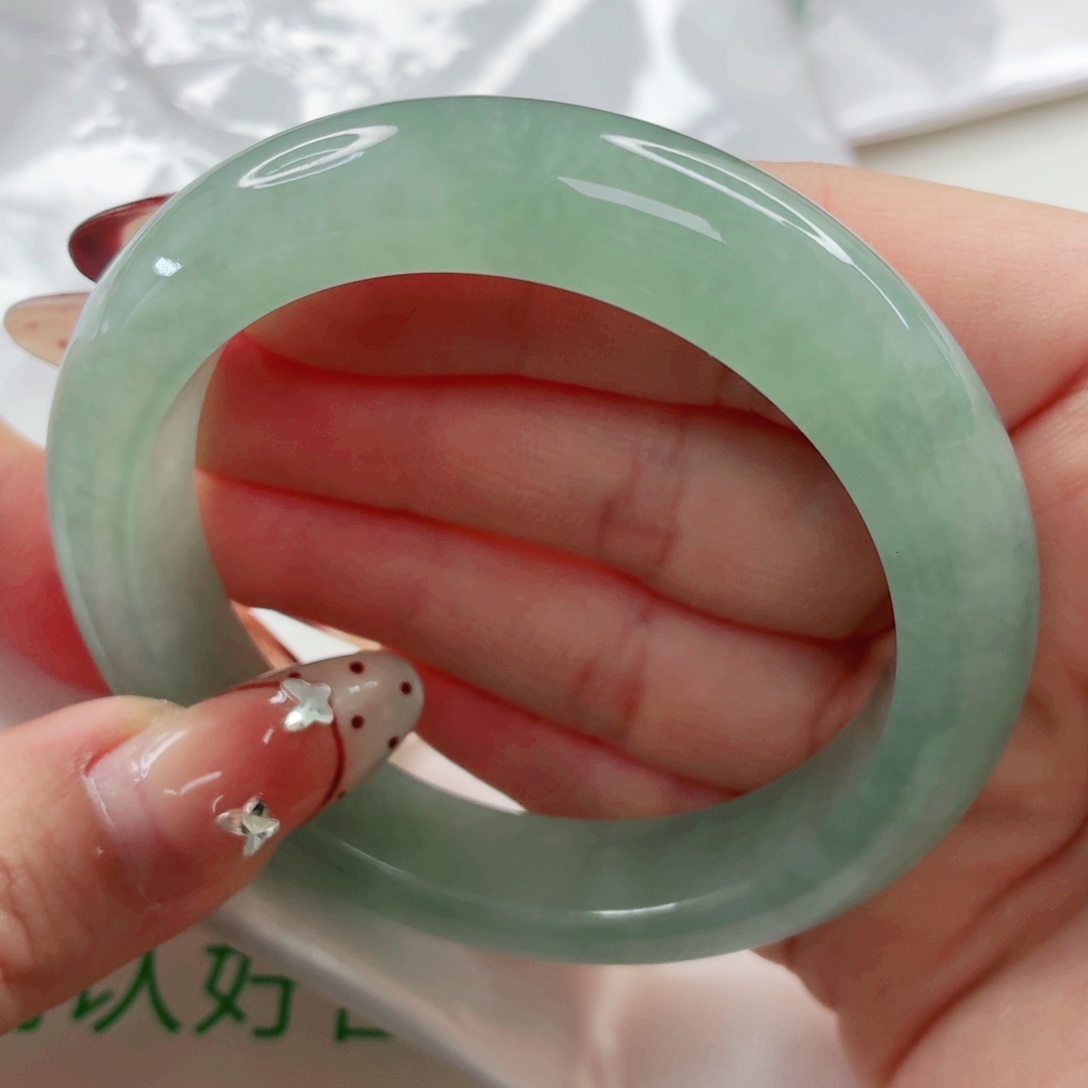 翡翠未镶嵌手镯54.8x233