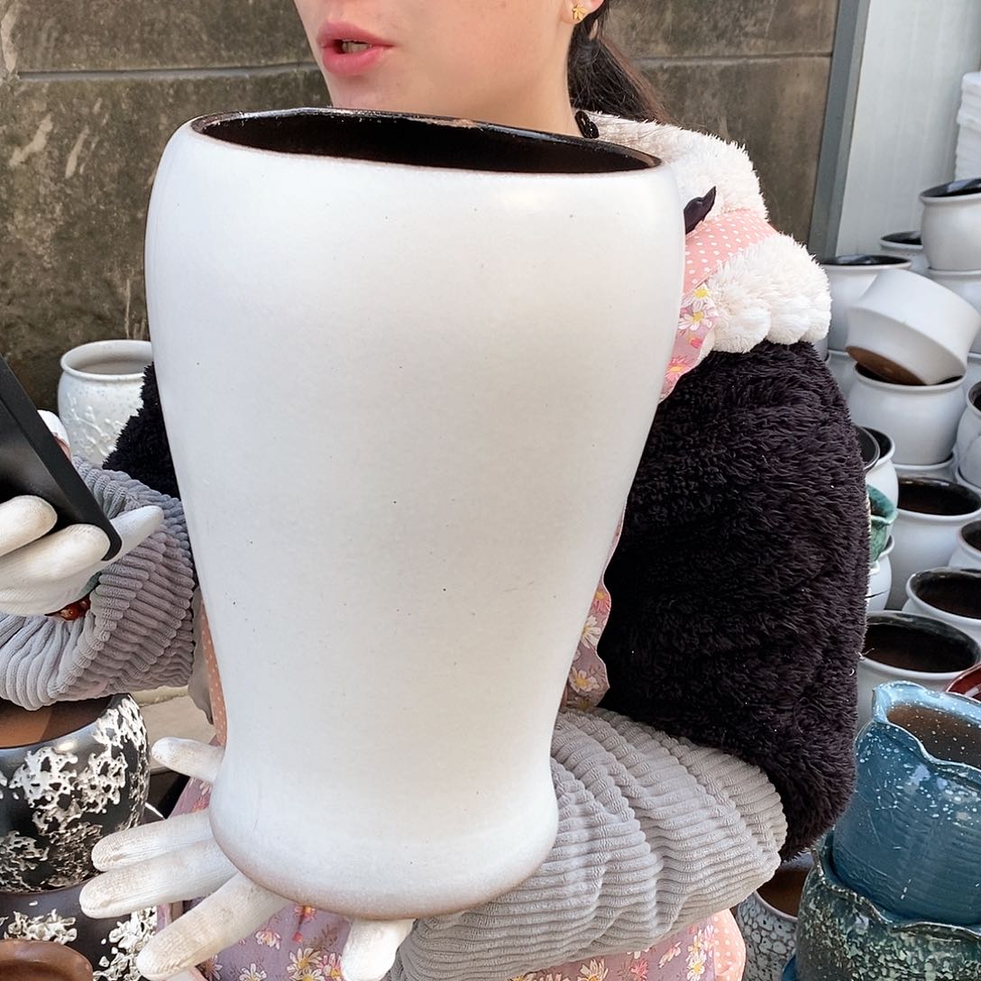 红泥花盆正品口18高32