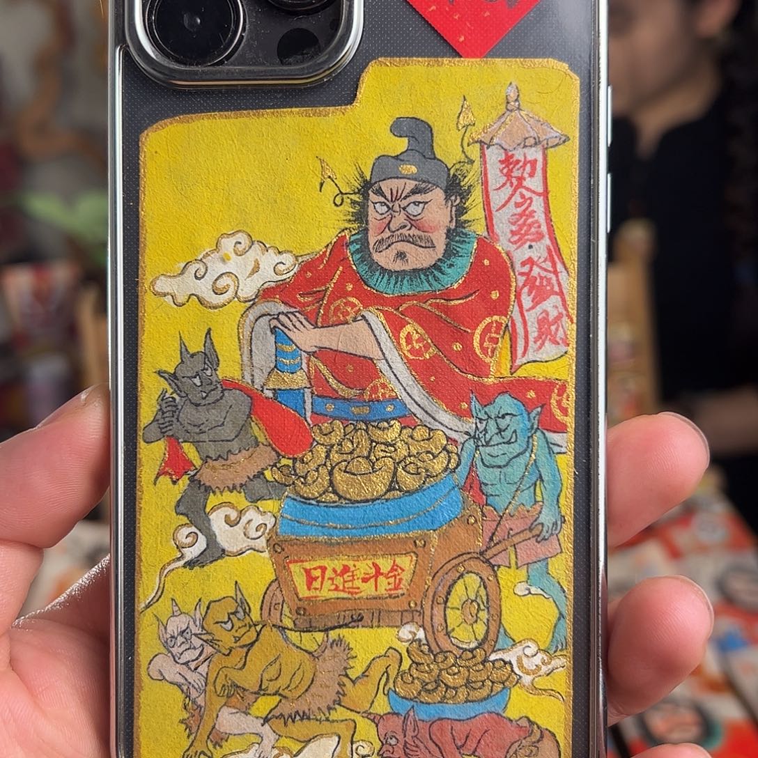 王***。纯手绘钟馗文创画