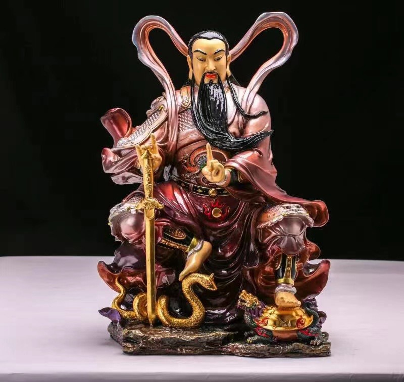 铜器真武大帝摆件家居摆件