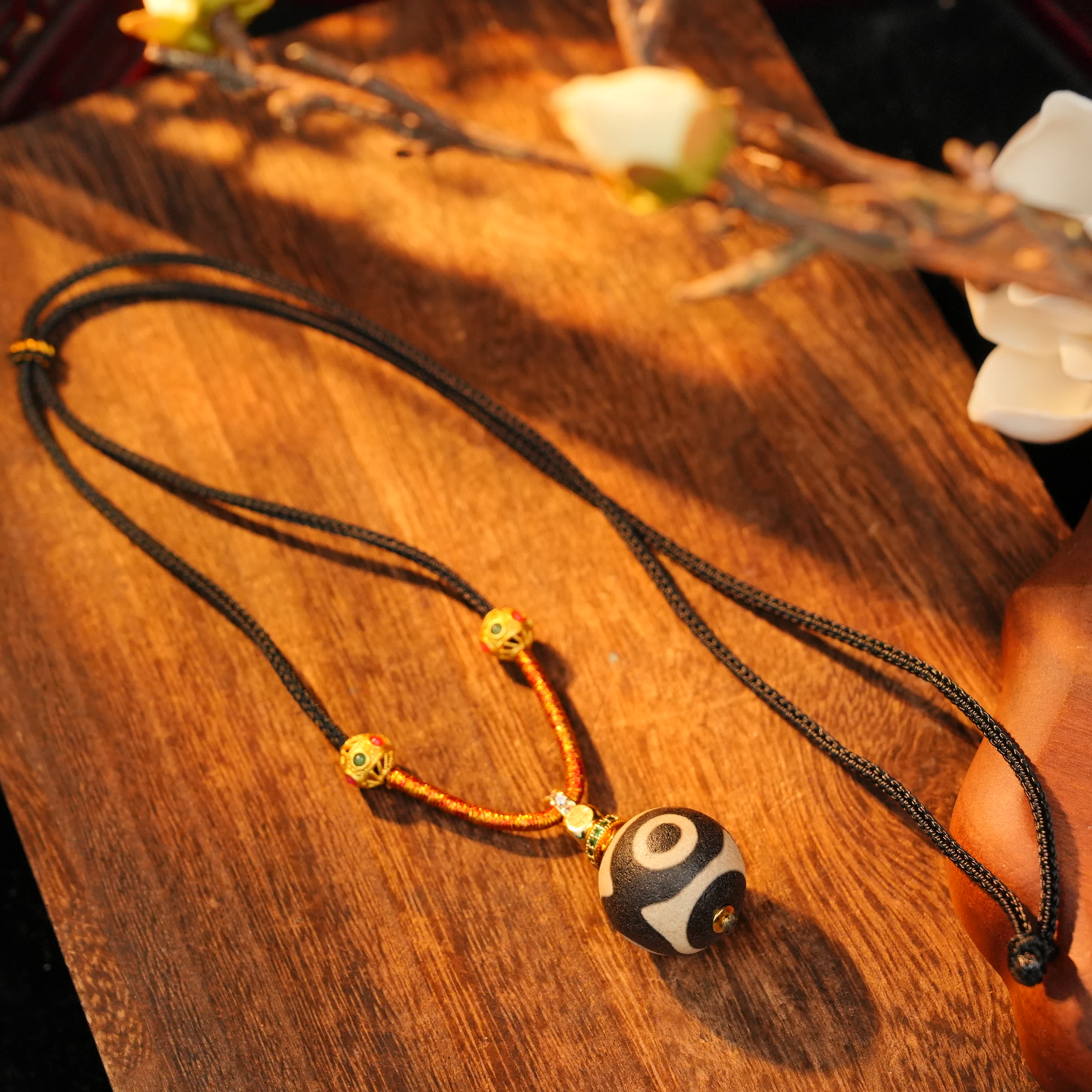 多样圆珠达洛吊坠LXR010362