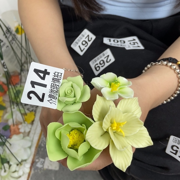 杯手工制作陶瓷花