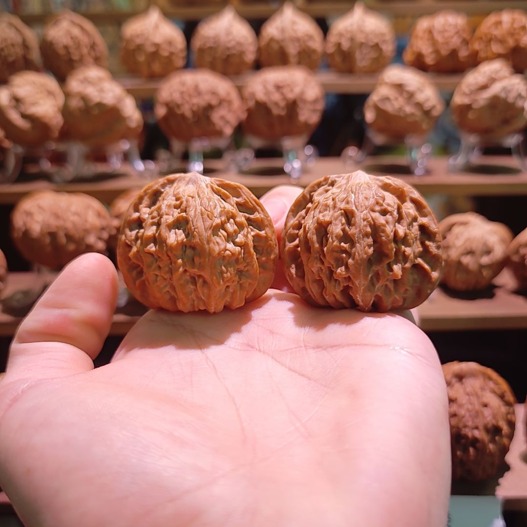 最***语吊坠文玩核桃44磨盘