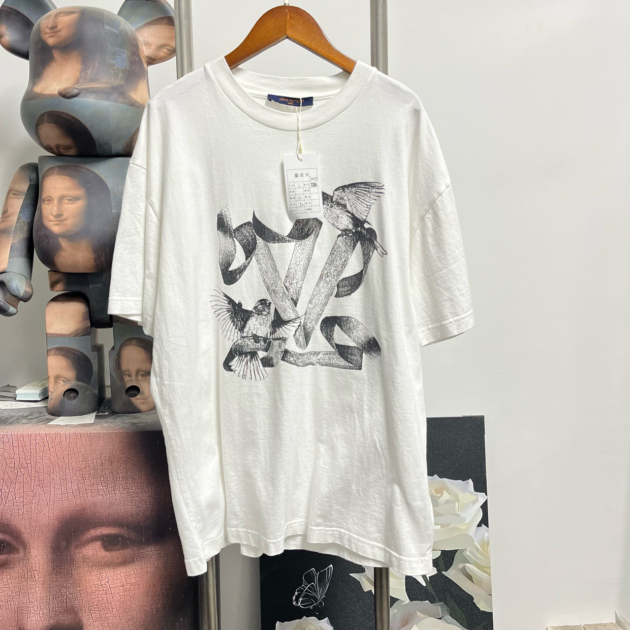 99新 LouisVuitton/路易威登 和平鸽短袖O0215尺码L衣长72胸围112