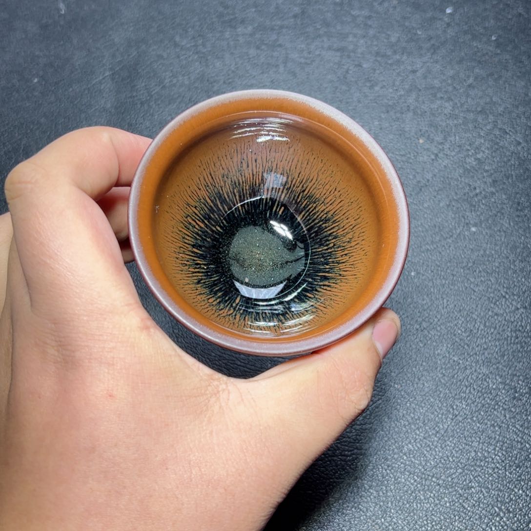 茶盏兔毫建窑建盏主人杯