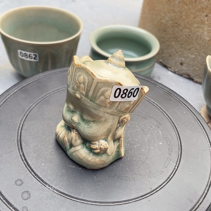 原矿釉柴烧小和尚茶宠