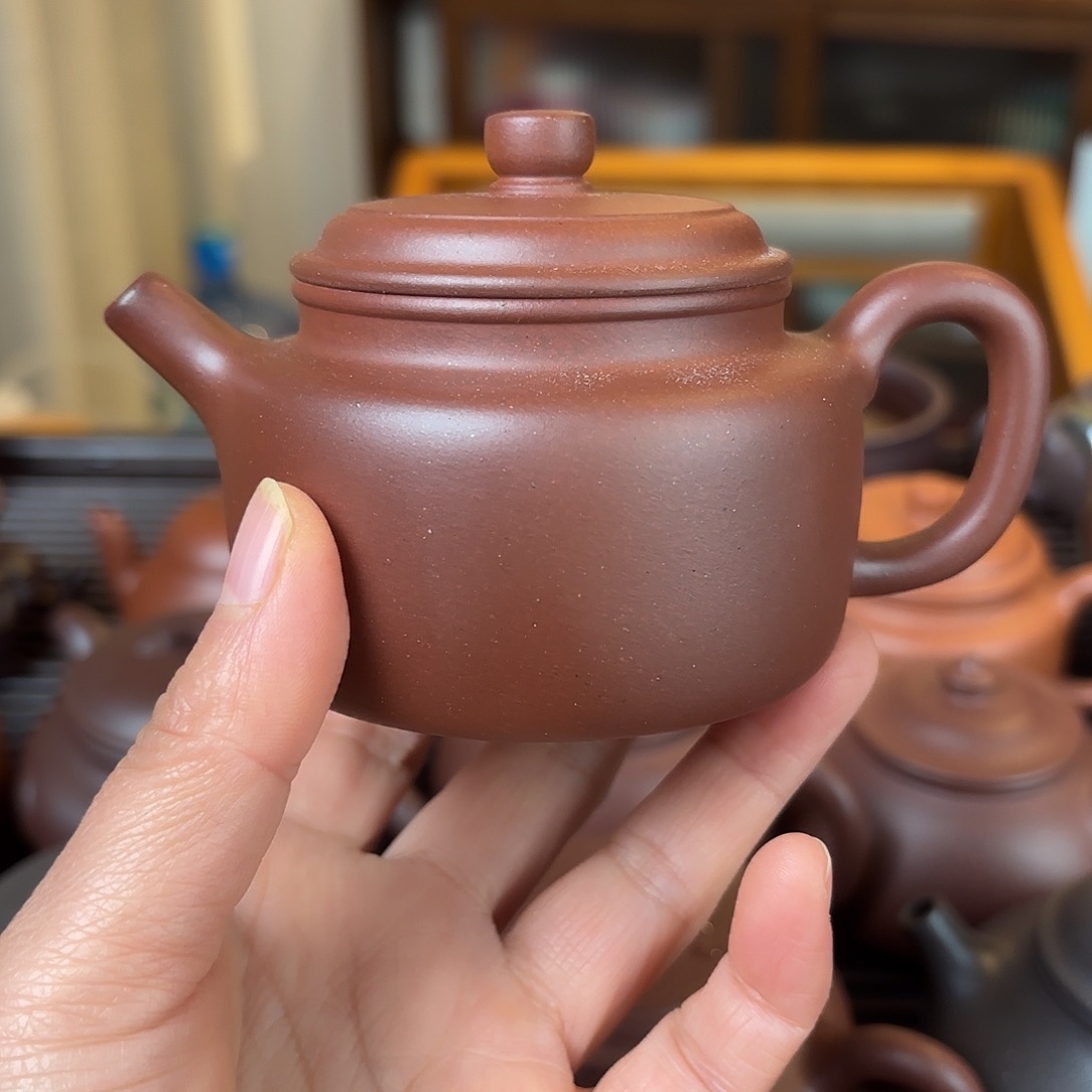 大***福紫砂茶壶黄龙山红皮龙德仲封釉
